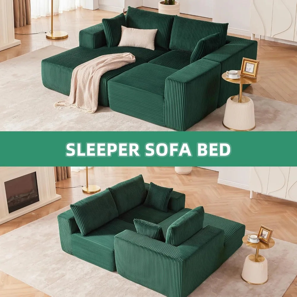 108” Modular Sectional Sofa, Cloud Sectional Couch with Deep Seat, Modern Modular L-Shape Sofa Couch with Chaise,Upholstered Cou