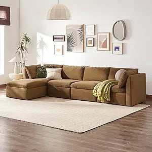 Oversized Modular Sectional Sofa with Fully Removable Covers and Storage, Convertible U & L Shaped Sectionals, Modern Cloud Couch