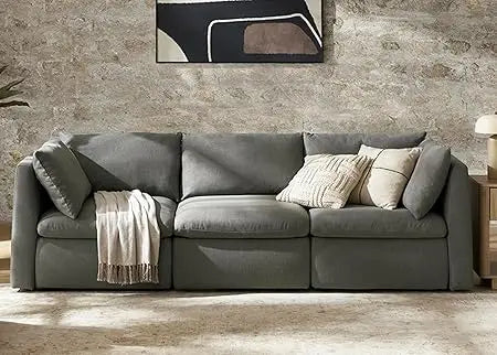 Oversized Modular Sectional Sofa with Fully Removable Covers and Storage, Convertible U & L Shaped Sectionals, Modern Cloud Couch